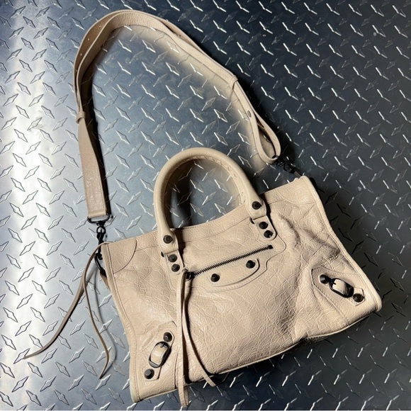 Balenciaga Arena Storico Le City Bag Small in Almond Beige - Picture 4 of 7